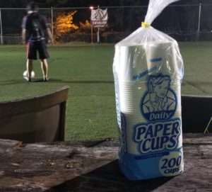 2019年9月30日(月)紙コップを200個寄贈いただきました。